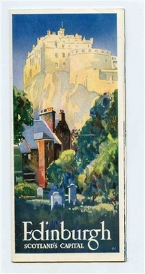Edinburgh Scotland's Capital Illustrated Brochure 1940's