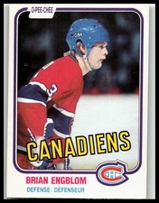1981-82 O-Pee-Chee #175 Brian Engblom Montreal Canadiens