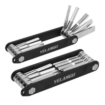 Folding Hex Key Set 10-Piece Metric SAE Torx Wrenches for Home Repair
