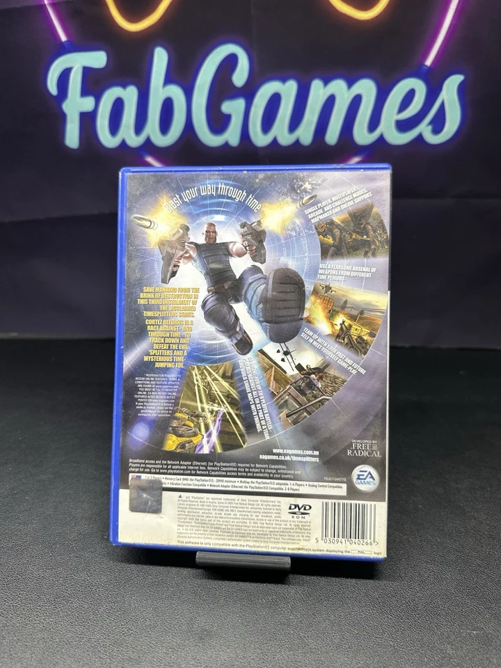 Time Splitters 3 Future Perfect Playstation 2 PAL Complete With Manual - Image 2 of 3