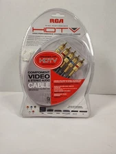  RCA High Performance 24K Gold Plated Component Video & Stereo Audio Cable- NEW