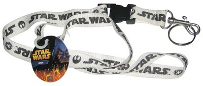 Star Wars CD Visionary (2005) Licensed White & Black Logo Lanyard