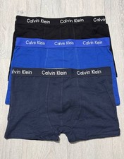 CK Calvin Klein Men’s  Cotton Stretch Boxers Trunk UK Sizes – Pack of 3