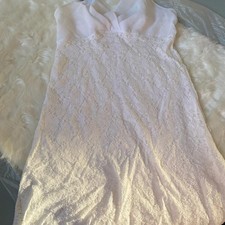 White Lace and Chiffon Nightgown