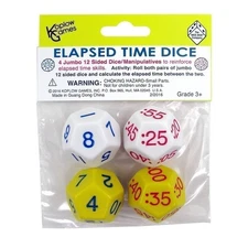 Koplow Games Elapsed Time Dice Classroom Accessories Multicolor, Extra Large...