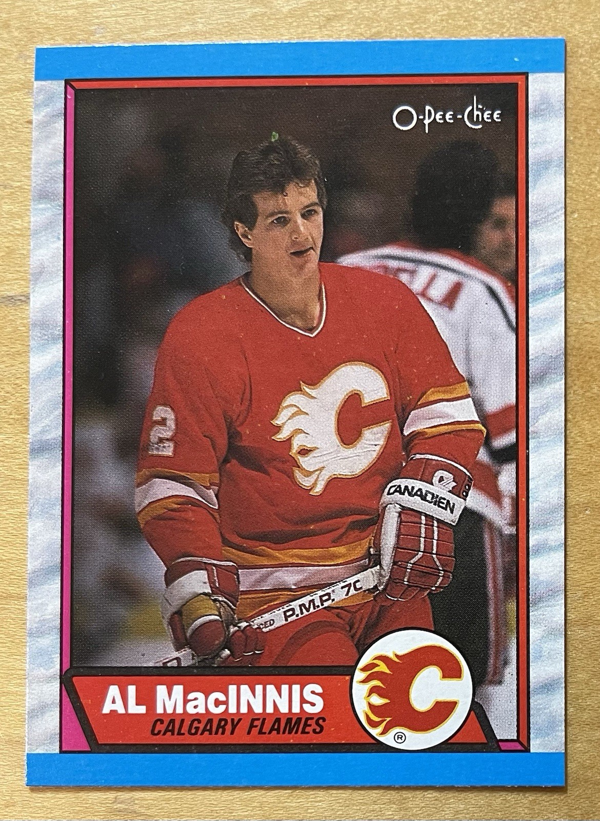 Al MacInnis 1989-90 O-Pee-Chee Hockey #49 Calgary Flames NM-MT
