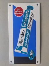 BLENDAX Zahnpasta EMAILSCHILD # topp Zustand # Türschild Mainz Chlorodont Odol