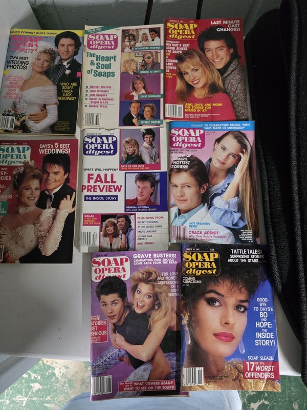 Lot Of 8 Soap Opera Digest From 1987