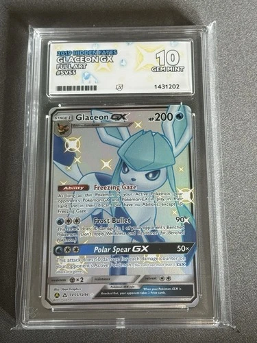 3 ace 10 slabs. glaceon, ho o h& leafeon from hidden fates