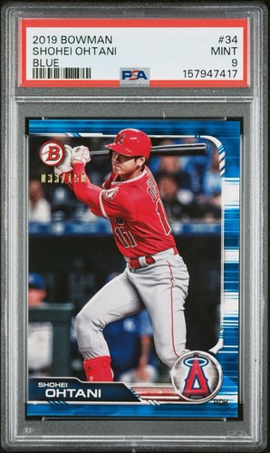 2019 Bowman - Shohei Ohtani #34 Blue /150 PSA 9