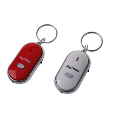 6Pcs Whistle Lost Key Flashing Beeping Locator Remote Keychain LED G3U11370