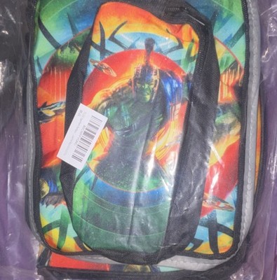 Marvel Thor Ragnarok Multicolor Lunch Bag and backpack Avengers Thor Comic Style
