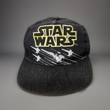 Star Wars XWing Fighter Officially Licensed Snapback Hat Black Denim Kids Hat  