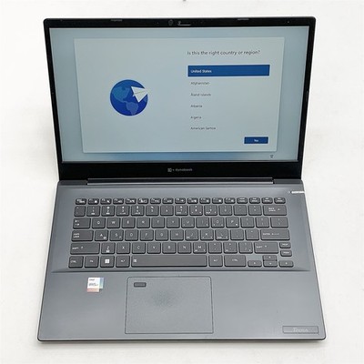 DynaBook Tecra A40-K Laptop Intel i7 1185G7 3.0GHZ 14'' 8GB 512GB NVMe Windows 11