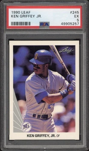 1990 Leaf Ken Griffey Jr. #245 PSA 5 Excellent HOF Seattle Mariners