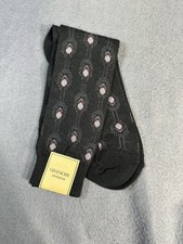 VTG Givenchy Monsieur Socks Mens 10-13 Pattern Dress Business Old Money Heritage