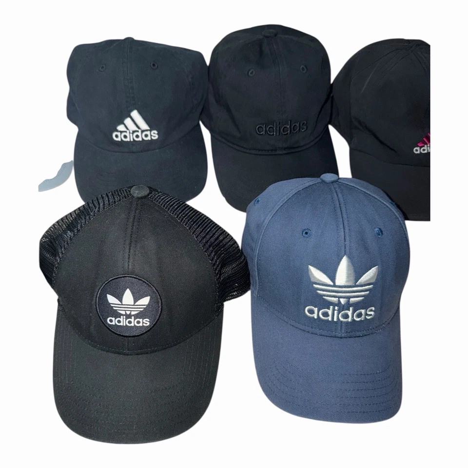 Adidas Sombrero Lote De 9 Gorras Sombreros De Colección Y2K Correr Snapback Correa Papá Gorras Paquete Foto 3 de 4