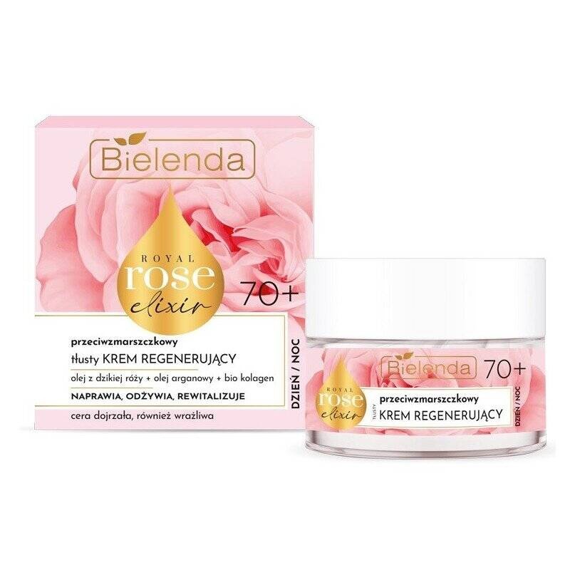 Bielenda Royal Rose Elixir Anti-Wrinkle Regenerating Cream 70+ Day/Night 50ml - Image 2