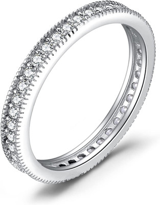 JewelryPalace 3 Ewigkeitsband, stapelbar, Zirkonia, Damenring, Silber 925, Marqu