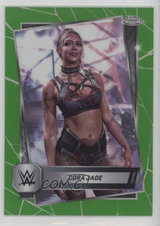 2025 Topps Chrome WWE Green Refractor /99 Cora Jade #136 01wt