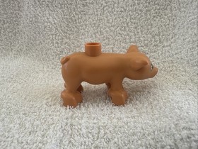 LEGO DUPLO NOUGAT ADULT PIG HOG FARM BARNYARD ANIMAL PIG REPLACEMANT  FIGURE