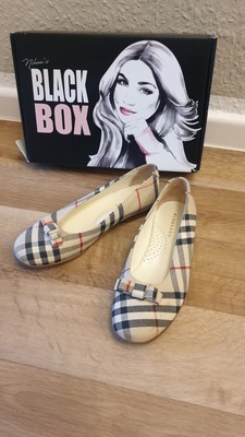 Burberry Ballerinas Gr 35 Luftpolster Sohle Soft Nova Check Leder