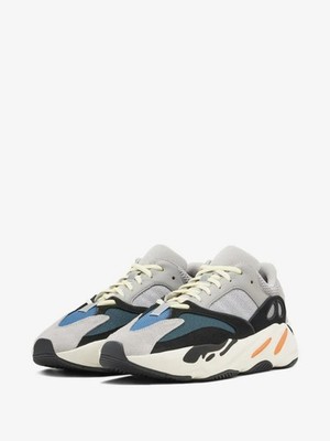 Adidas Yeezy Boost 700 Low Wave Runner Sneakers Mens Size 8.5 Gray Black Orange