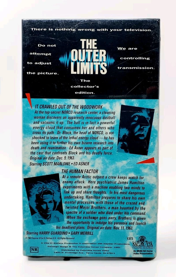 The Outer Limits Double Episode Collectors Edition VHS Tape (1991) NEW & SEALED! - Image 3 of 4