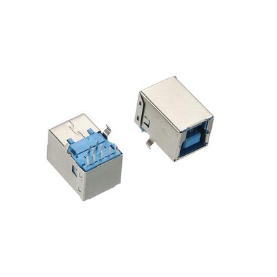 USB Connector 3.0 Type B 9Pin Female 90 Degree Jack Solder USB Repair Replace...