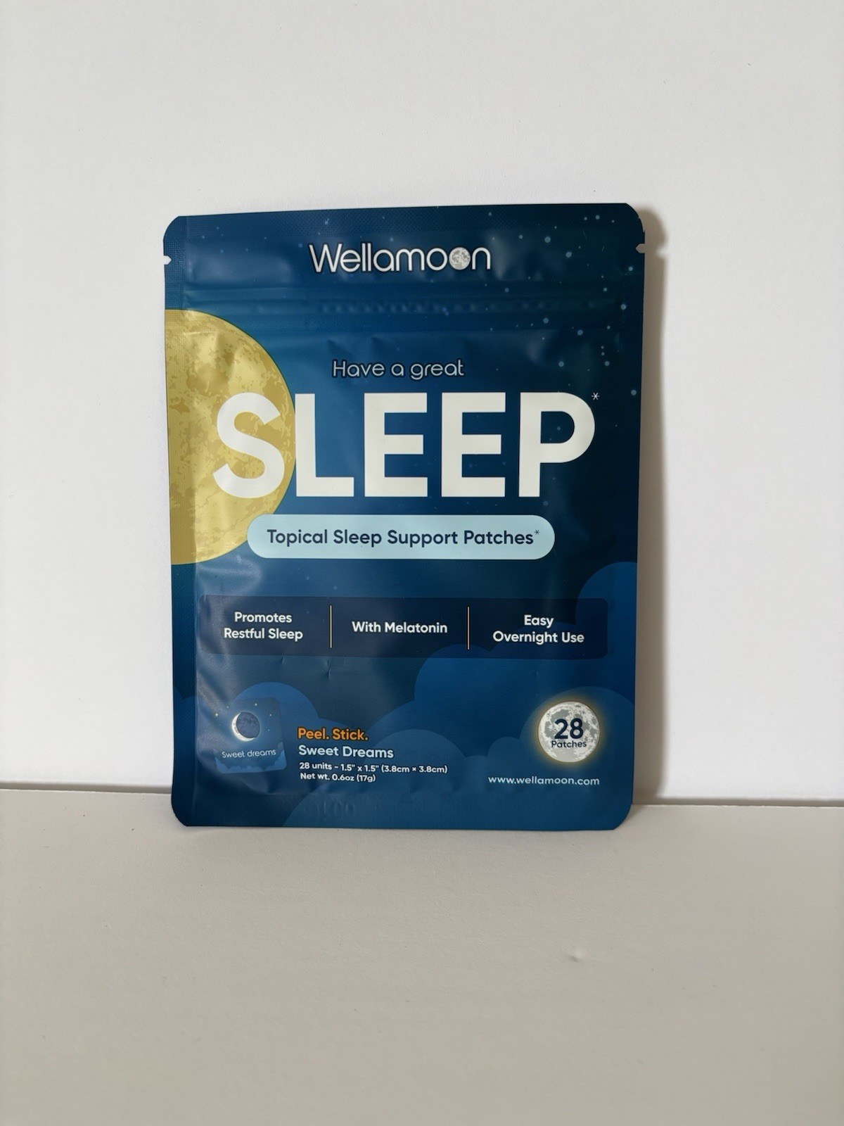 Wellamoon Sleep Support Patches 28 Patches NEW SEALED-Exp 9/17/26