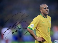 Roberto Carlos signed 16x12 Brazil large photo E COA RACC Trusted Seller ACGCert