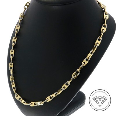 Wert 15.100,- Original Wempe Glieder Kette 750 / 18 Kt Gold massiv 50,5 cm xxyy