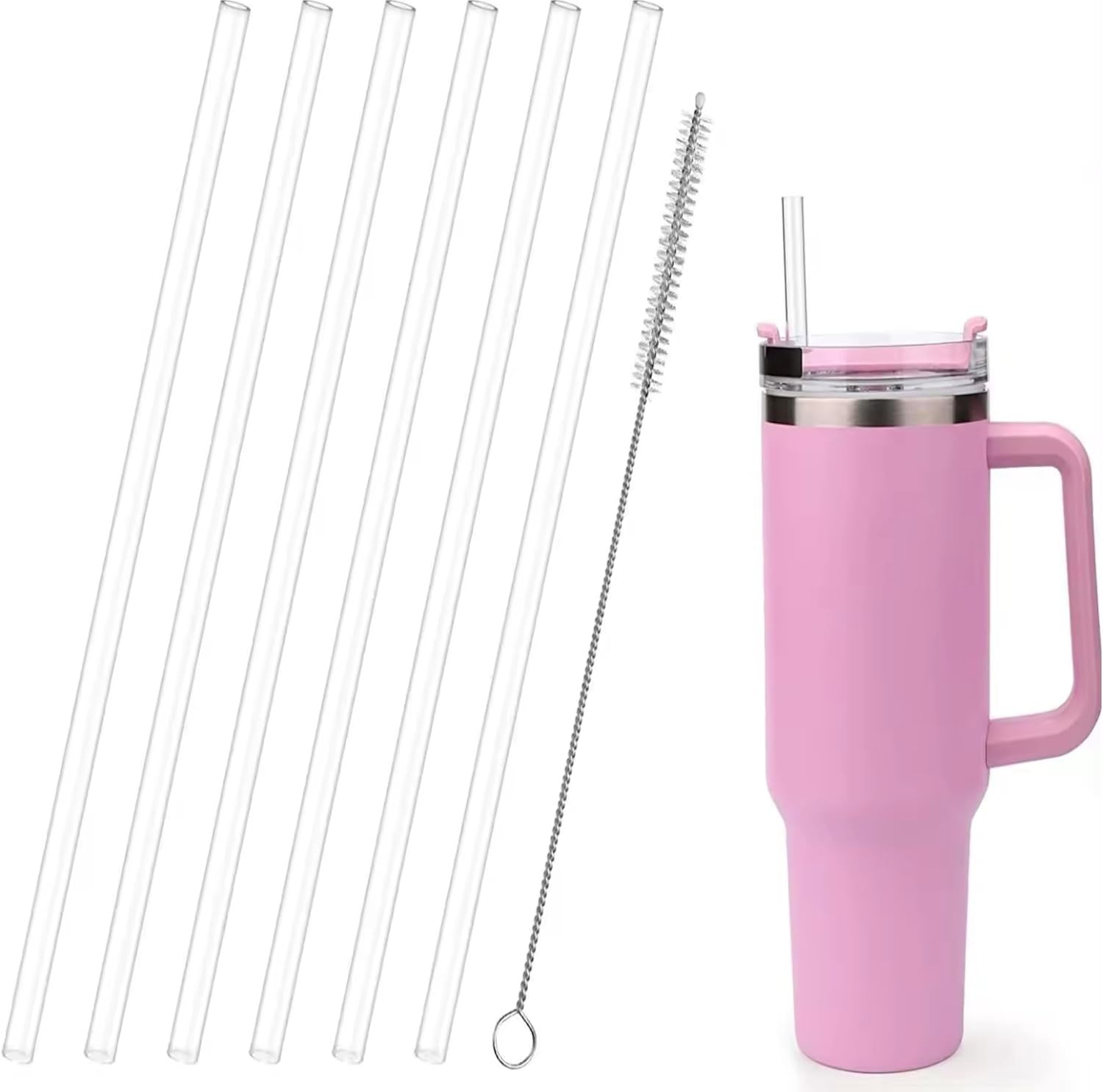 6pcs Reusable Straw Replacements for Stanley Cups Accessories