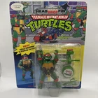 Playmates 1991 Vintage Teenage Mutant Ninja Turtles Head Droppin' Raph - Sealed