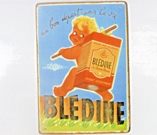 Plaque publicitaire BLEDINE rare pour ce format 200 mm sur