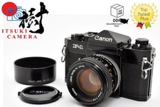Near Mint Canon F-1 Late 35mm Film Camera FD 50mm F1.4 S.S.C Lens with Cap JAPAN