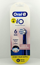 Oral B iO Gum Sensitive Replacement Brush Heads Black 6 Count - New Sealed