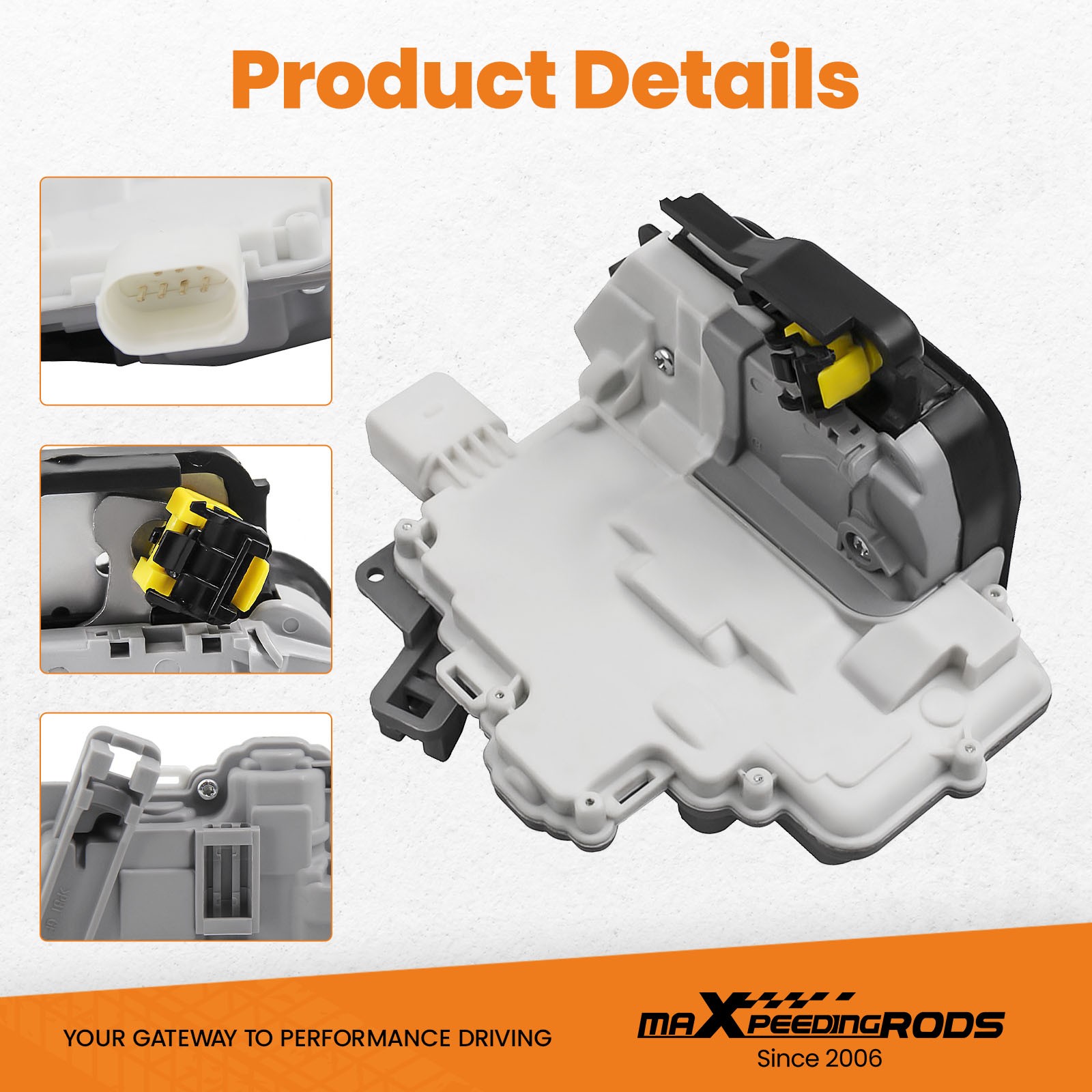 Audi R8 2011-2013 REAR+RIGHT Door lock actuator P/N 06D109611L