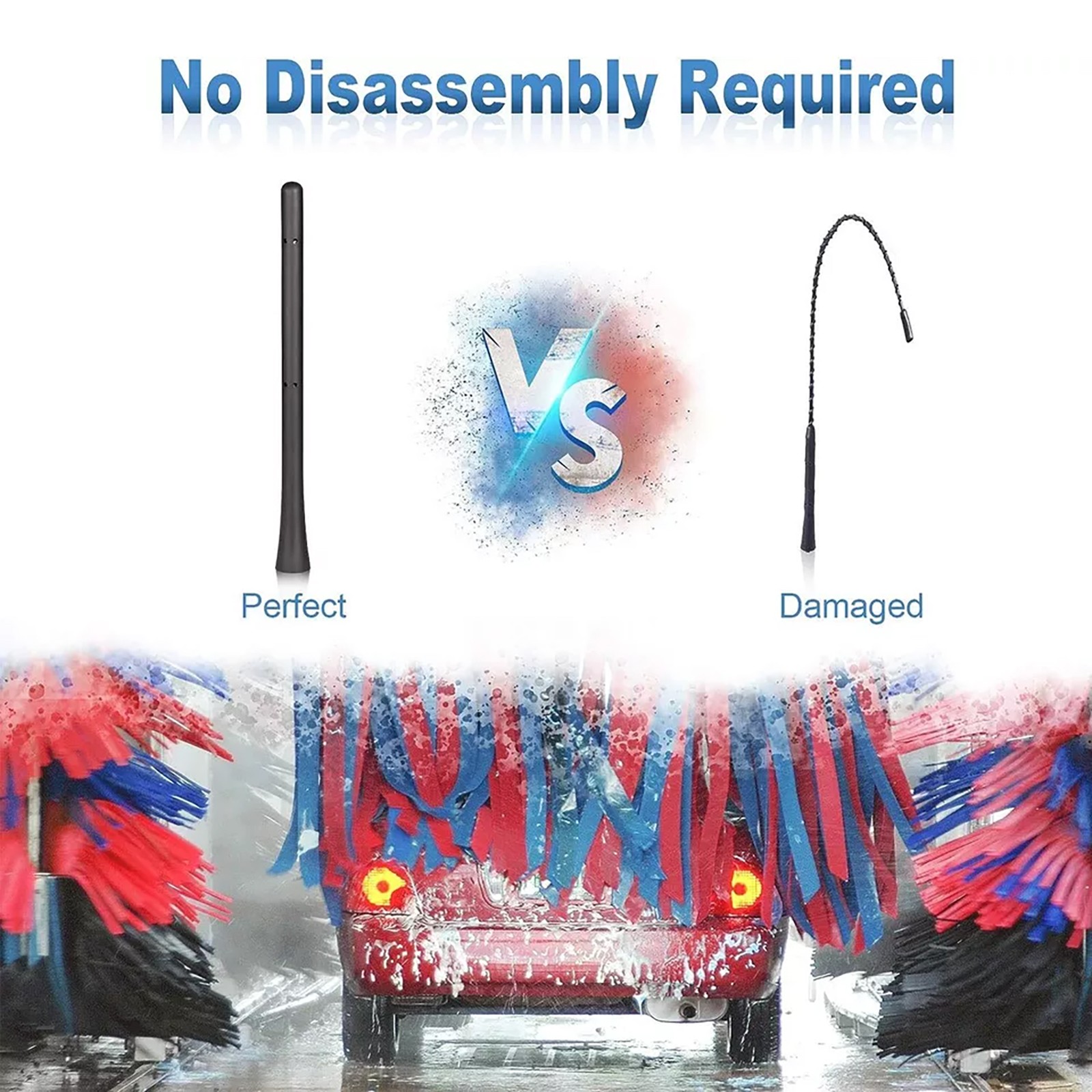 8" Short Aerial Antenna AM/FM Radio Reception For Suzuki Grand Vitara 2008