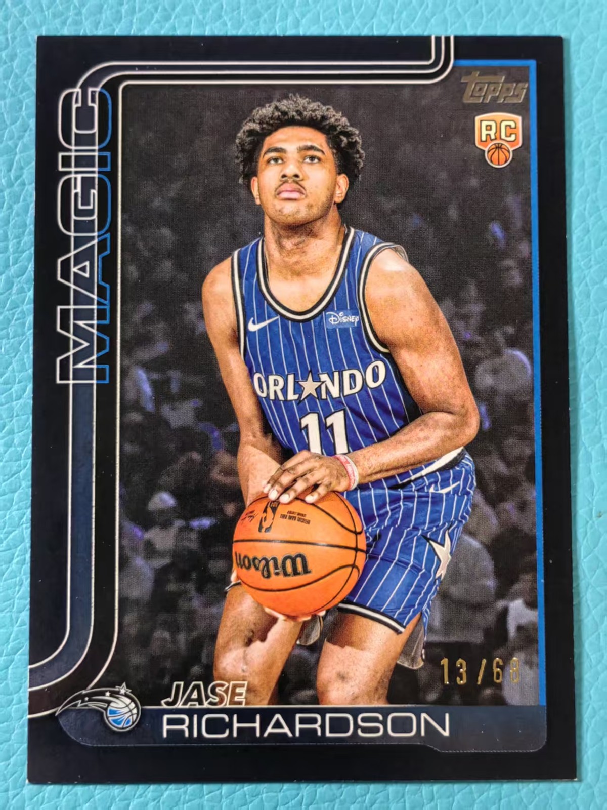 Jase Richardson 2025-26 Topps Flagship 13/68 Black RC Magic #225