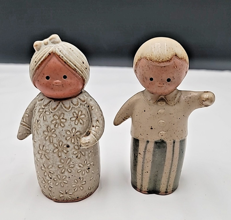 Vintage 1982 Omnibus by Fitz & Floyd Japan – Boy & Girl, Stoneware