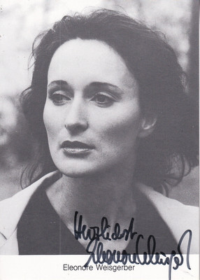 Autogramm - Eleonore Weisgerber