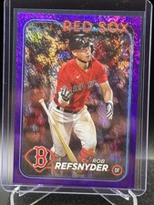 Rob Refsnyder 2024 Topps Purple Holo Foil #139/799 - Boston Red Sox