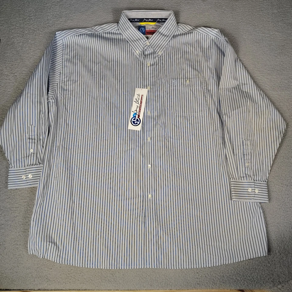 Camisa Wrangler George Strait Corte Vaquero Para Hombres 4X Azul Abotonada Manga Larga Foto 2 de 4