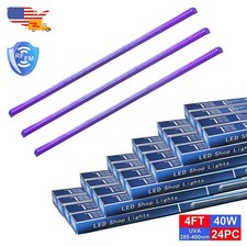 4FT 40W Black Light Bar T8 Linkable Ceiling Mount Fixture with US Plug DJ Party