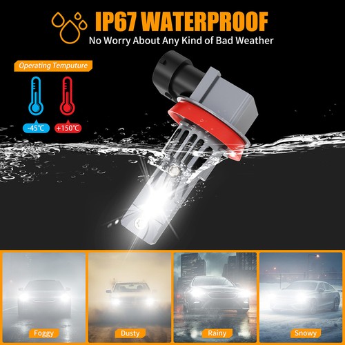 For Kia Sorento 2011 2012 2013 LED Headlight Kit Bulbs Hi/Lo Beam H1+H11 4pcs - Foto 17 di 18