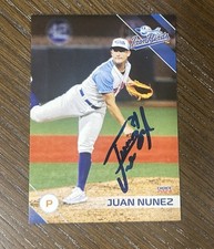Juan Nunez Autographed 2024 Aberdeen Iron Birds Team Set Card Orioles