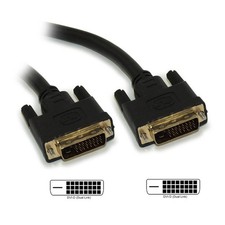 15ft DVI-D Dual Link DIGITAL 28 AWG Male to Male Gold Plated Cable