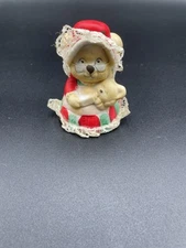 Jasco Caring Critter Chimer Porcelain Figurine Mother and Baby Cub