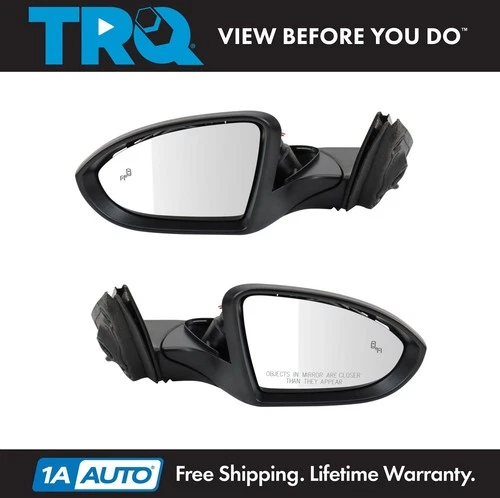 TRQ Mirror Set Fits 2019-2022 Volkswagen Jetta